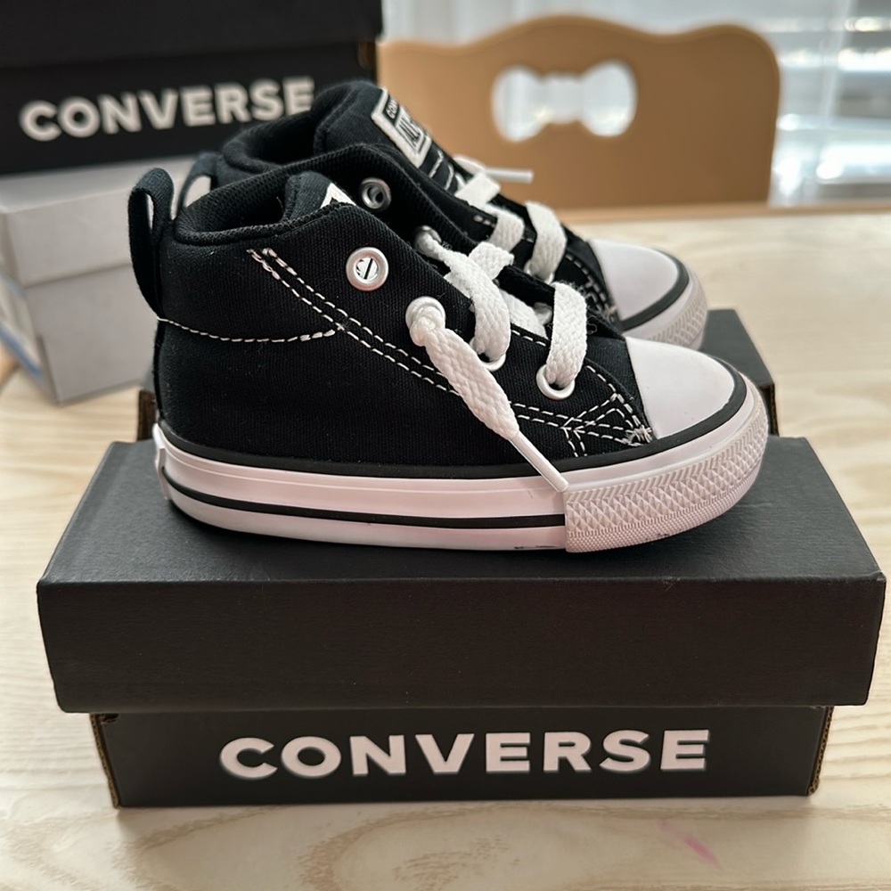 Black Converse Hightop Sneakers